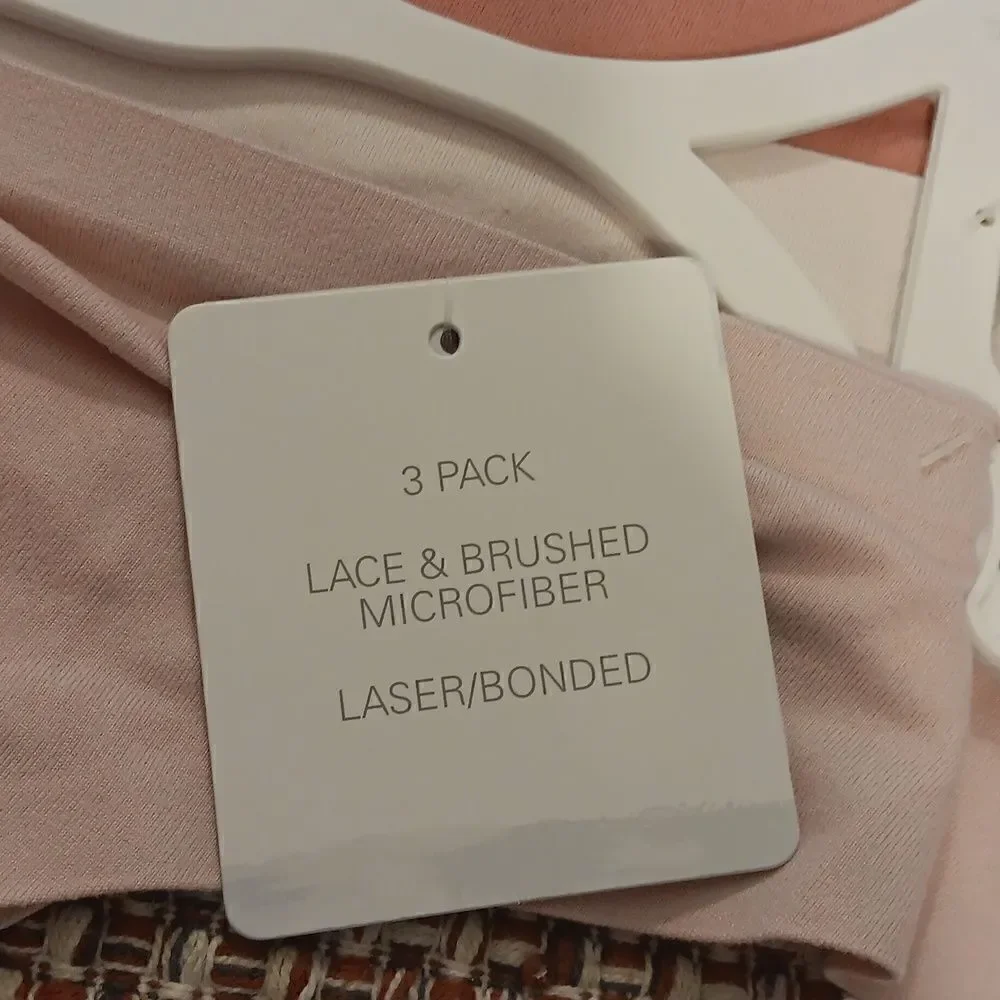 Tranquil‎ & True Lace Back Panties 3 Pairs New With Tags